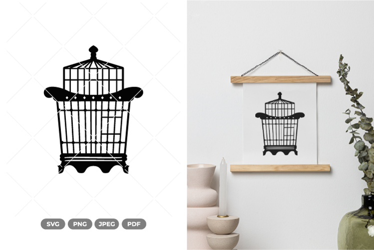 Bird Cage Clipart Image 9