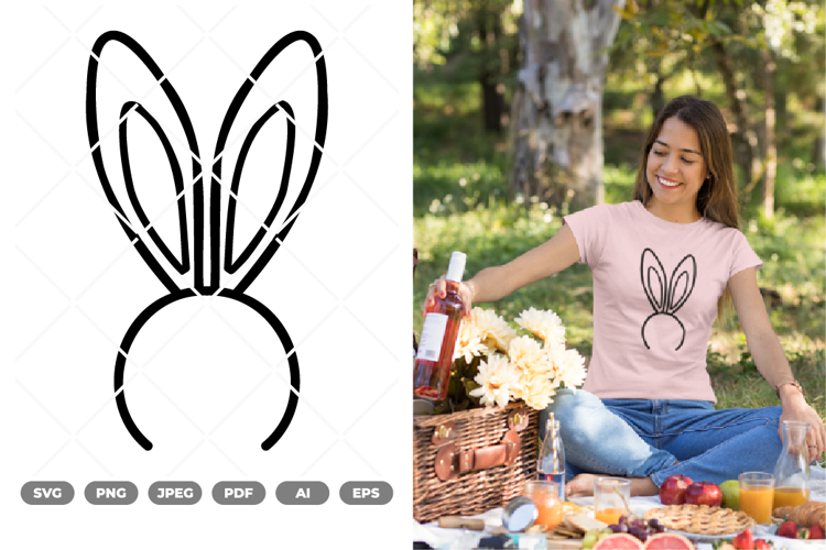 Bunny Band SVG & Clipart example image 1