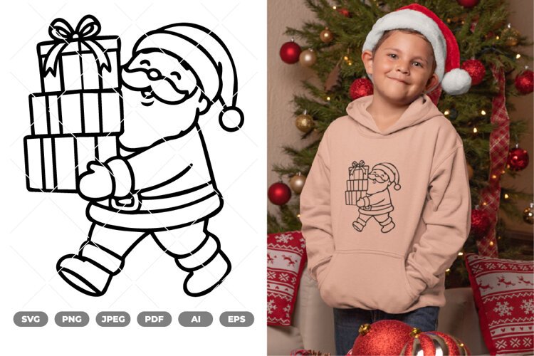 Santa SVG & Clipart example image 1