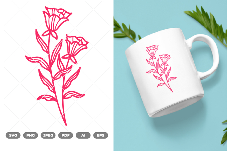 Flower Doodle SVG   Clipart