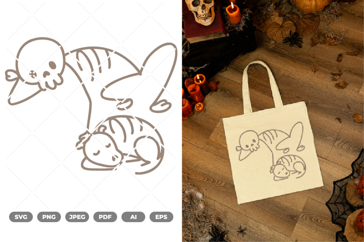 Cat Skeleton Svg Image 13