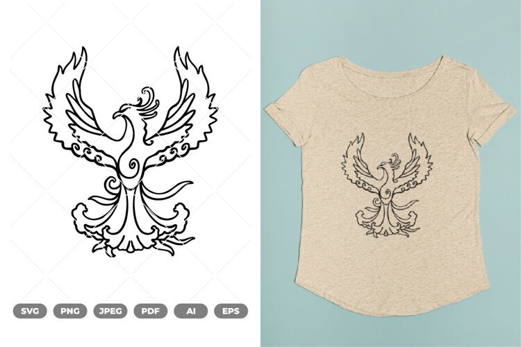 Flying Bird SVG & Clipart example image 1