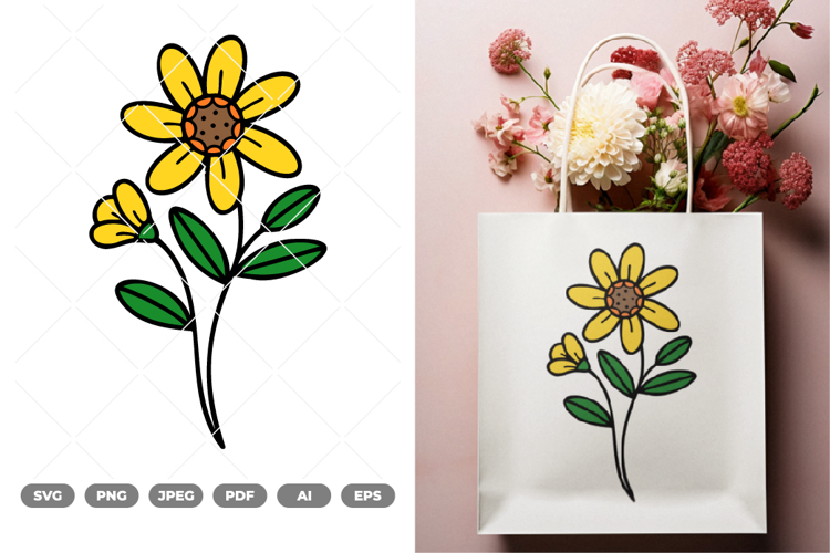Flower Colored SVG & Clipart