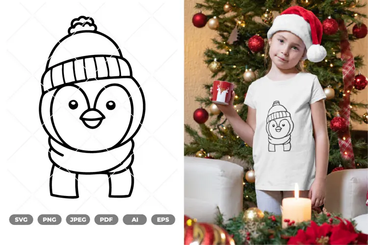 Christmas Animal Head SVG & Clipart