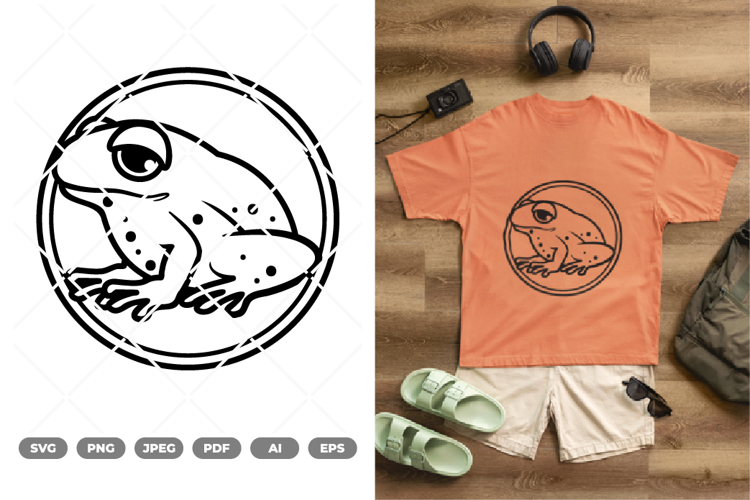 Frog SVG & Clipart example image 1