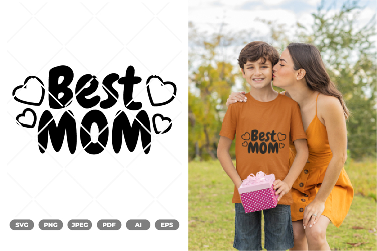 Best Mom SVG & Clipart example image 1