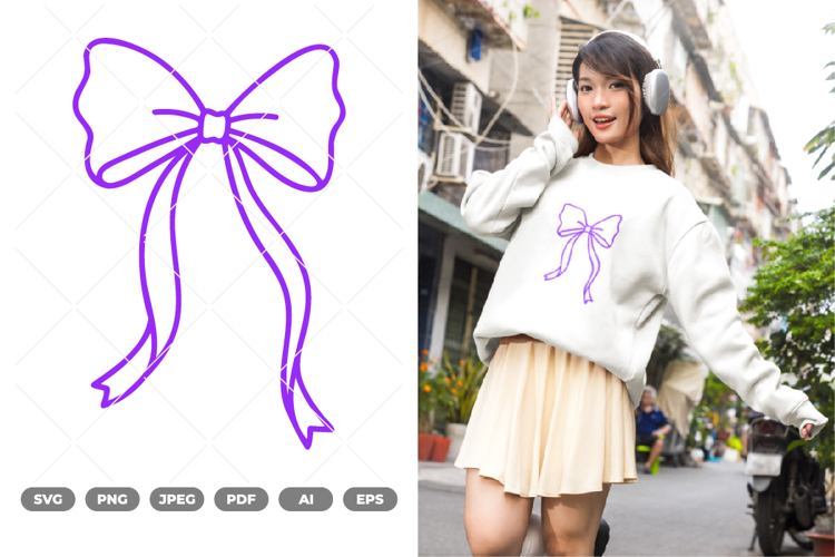 Cute Bow SVG   Clipart