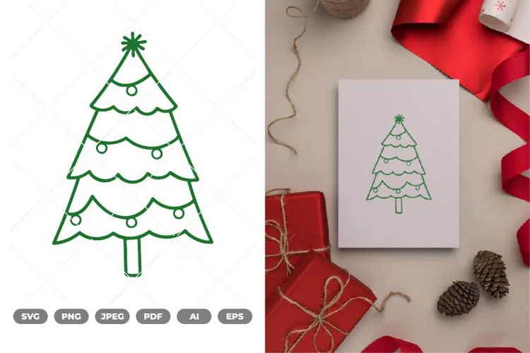 Christmas Tree SVG & Clipart