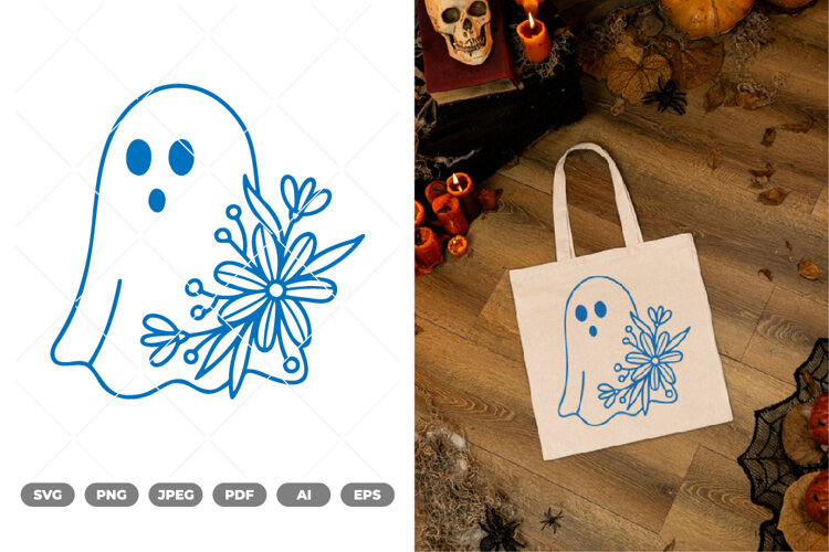 Ghost SVG & Clipart example image 1