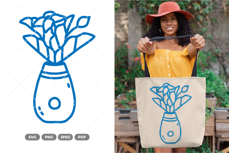 Cute Potted Plant SVG & Clipart