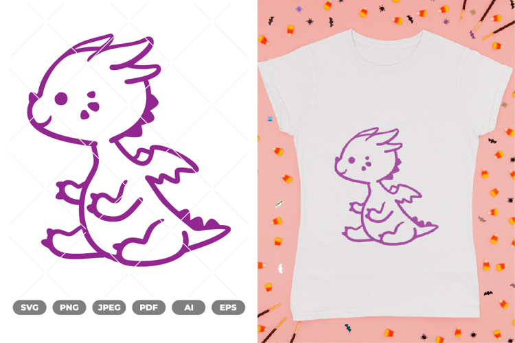 Cute Dragon Clipart Image 20