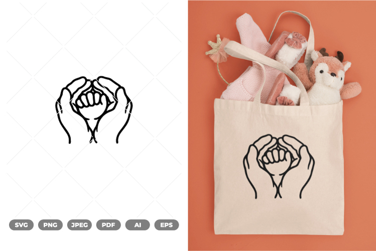 Mom and Baby Illustration SVG & Clipart