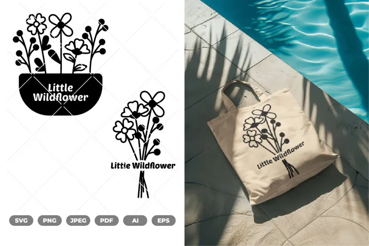 Little Wildflower SVG & Clipart