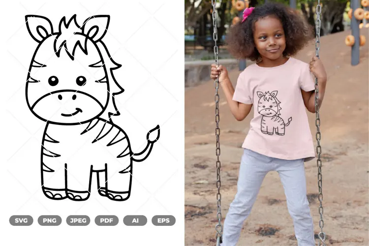Cute Safari Animals SVG & Clipart
