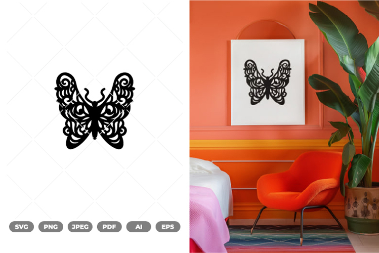 Decorative Butterfly SVG & Clipart