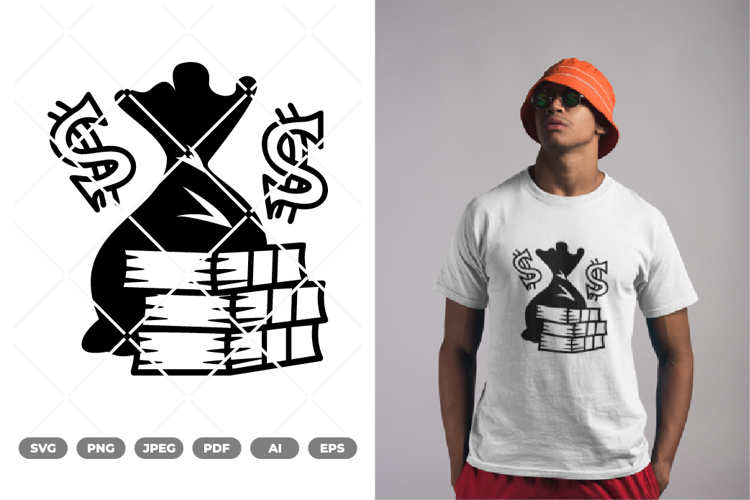 Dollars Money SVG & Clipart example image 1
