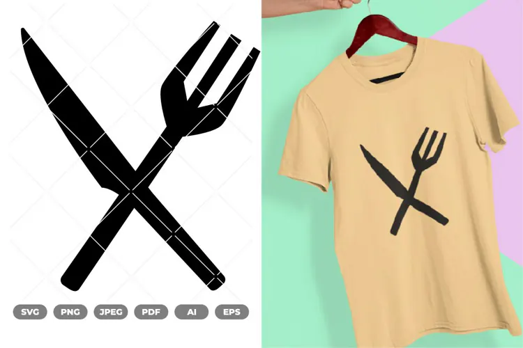 Fork and Knife SVG & Clipart