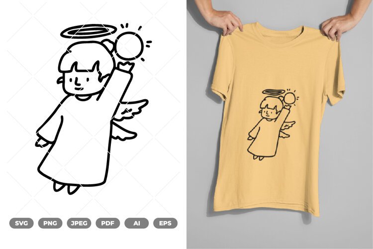 Angel SVG & Clipart example image 1