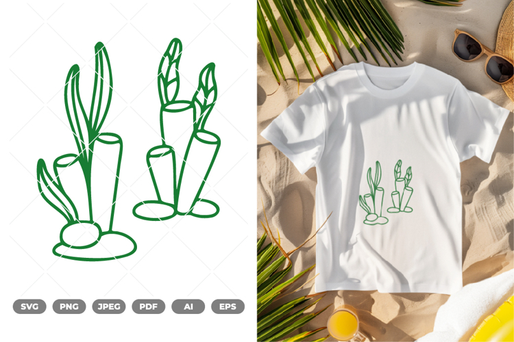 Seaweed SVG   Clipart