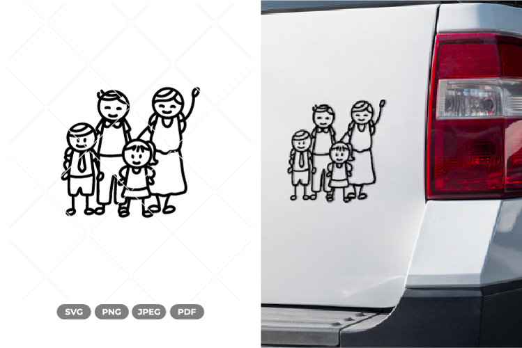 Stick Figure Family Svg Image 4