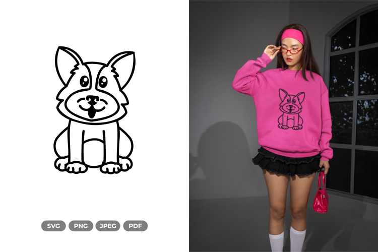 Kawaii Dog SVG & Clipart - Pet Clipart