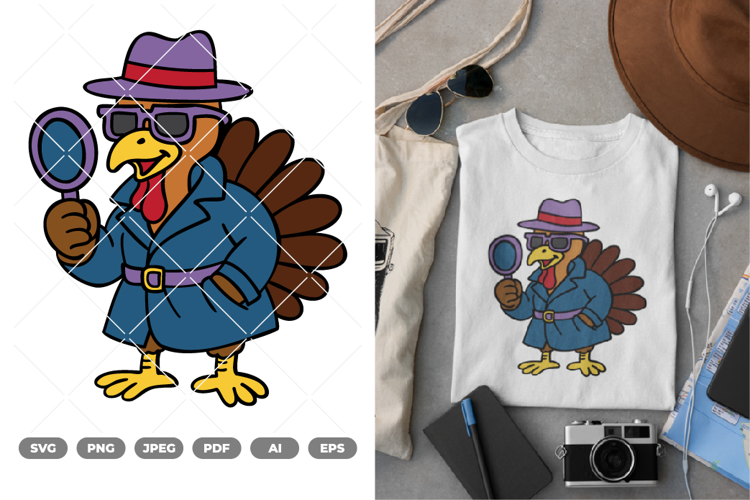 Cool Turkey COlored SVG & Clipart