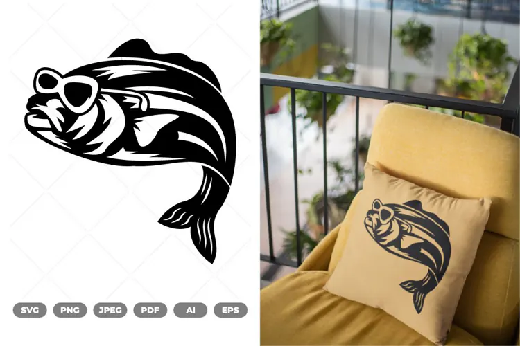 Cool Fish SVG & Clipart
