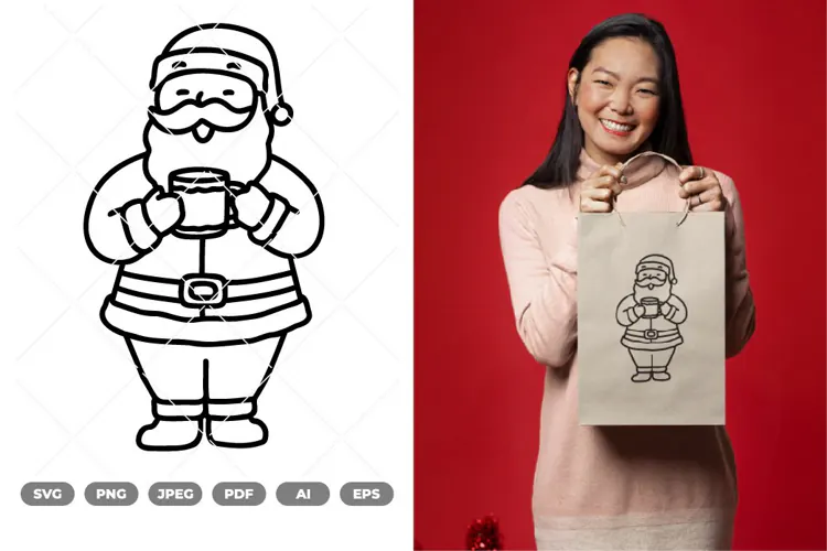 Cute Santa SVG & Clipart