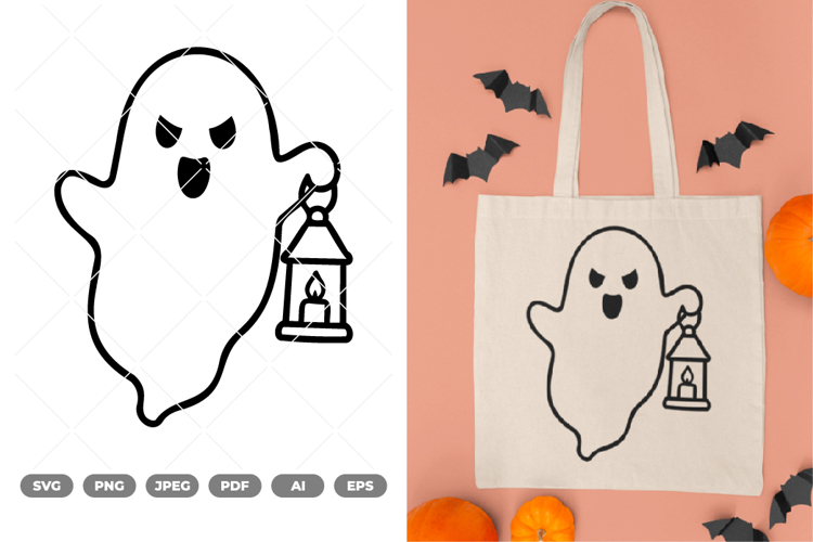 Cute Ghost SVG & Clipart
