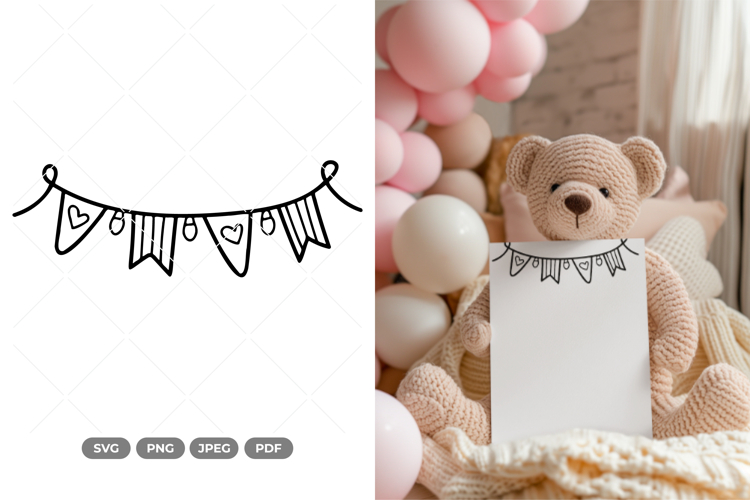 Garlands Doodle SVG & Clipart