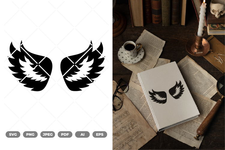 Wings SVG & Clipart example image 1