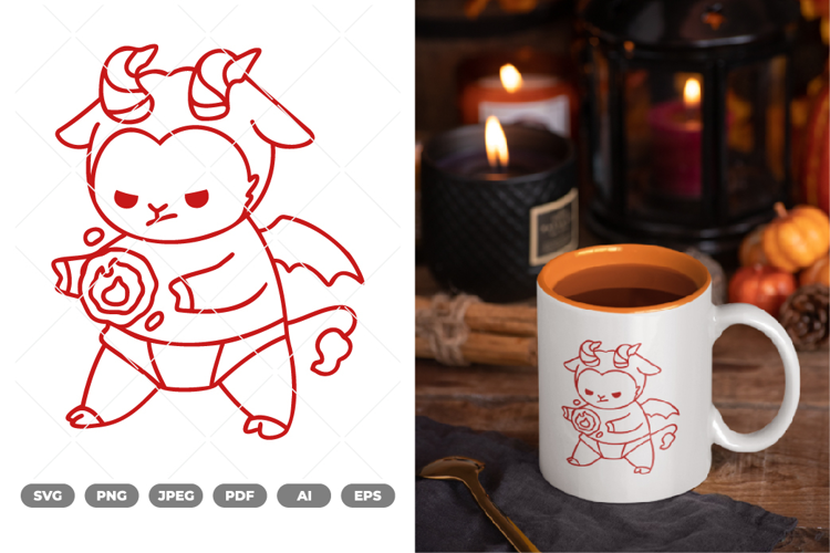Little Demon SVG & Clipart