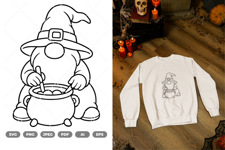 Halloween Gnome SVG & Clipart