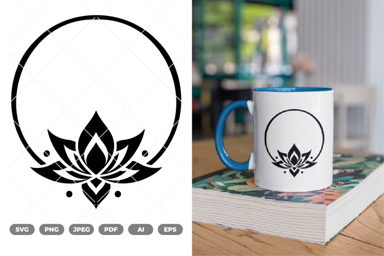 Tribal Lotus SVG & Clipart