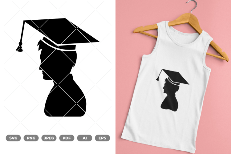 Graduation Man SVG & Clipart