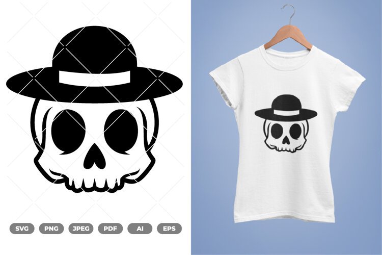 Summer Skull SVG & Clipart example image 1