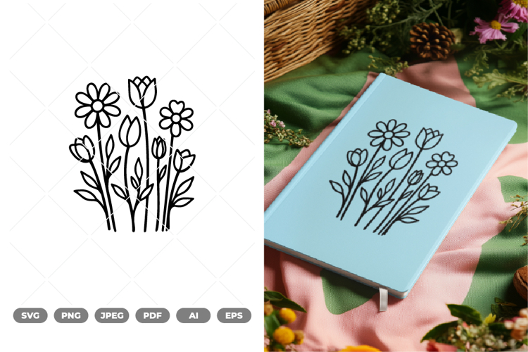 Flowers Drawing Image 11