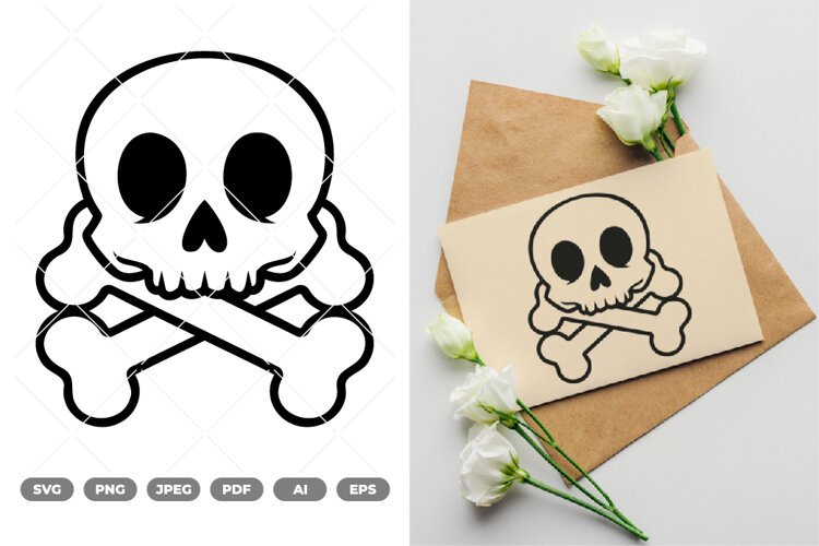 Skull SVG & Clipart SVG & Clipart example image 1