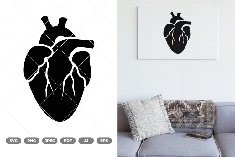 Heart Silhouette SVG & Clipart