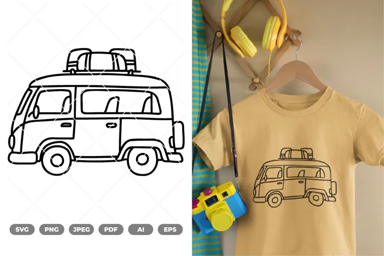 Traveling Doodle SVG & Clipart