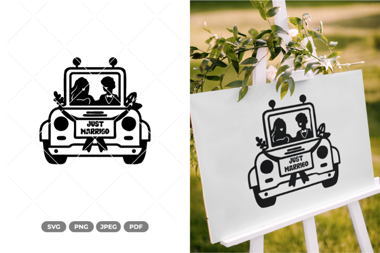 Just Married SVG & Clipart