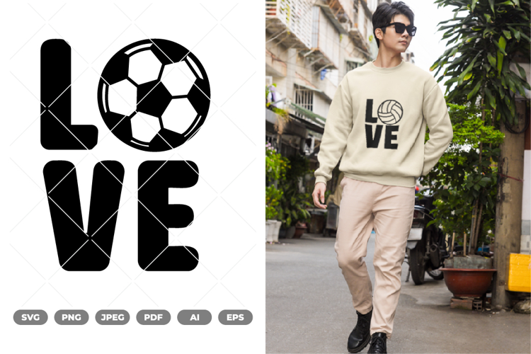 Volleyball Love SVG & Clipart