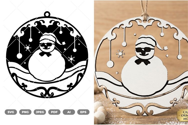 Christmas Bauble SVG & Clipart example image 1