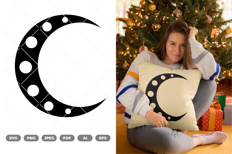 Moon SVG & Clipart example image 1