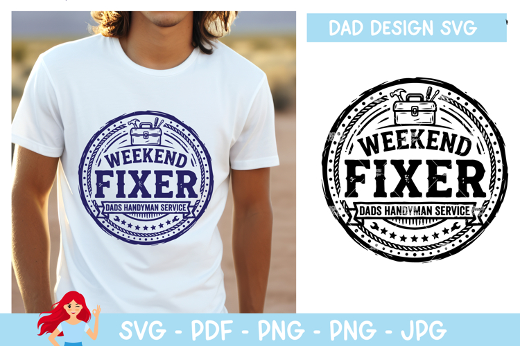 Weekend fixer, dads handyman service SVG, Dad SVG