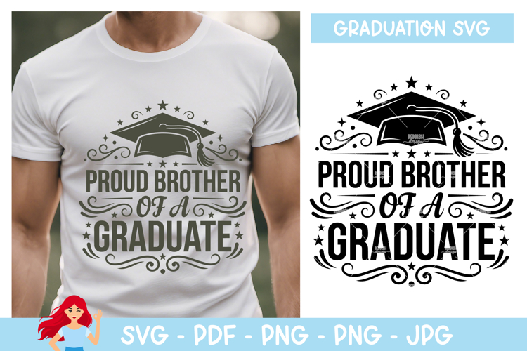 Proud brother of a graduate SVG, Graduation inspired SVG