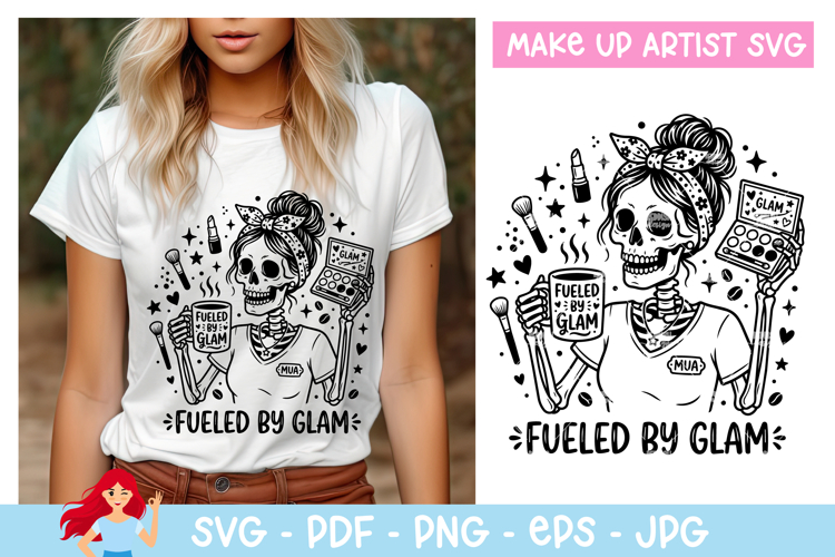 Fueled by glam SVG, Makeup artist inspired svg example image 1