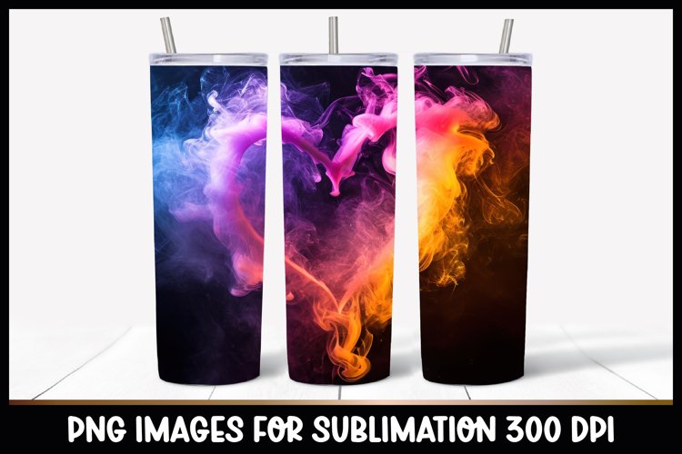 3D Valentine Tumbler Sublimation I Colourful Heart