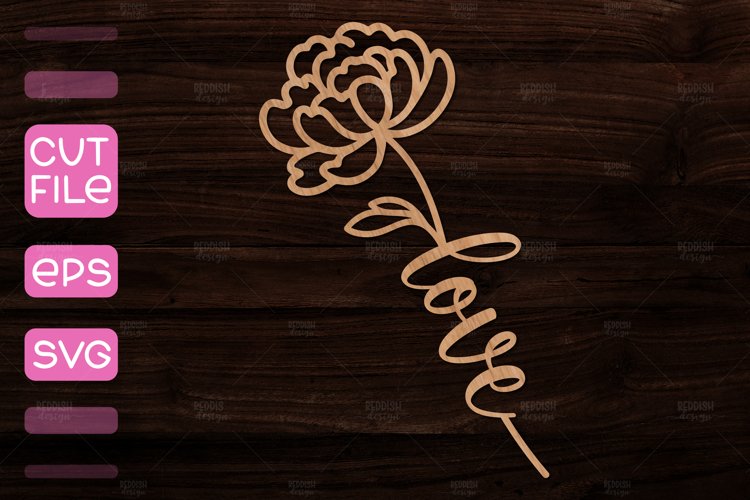 Peony Flower Laser Cut I Laser Cut Gift