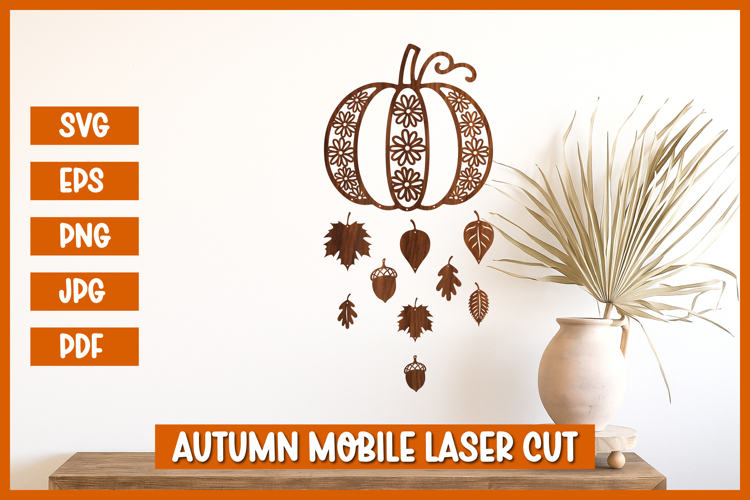 Autumn Mobile Laser cut SVG, Mobile Laser cut SVG